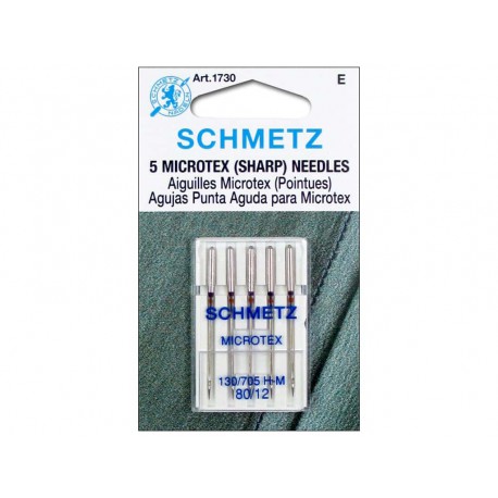 Aguja Schmetz Microfibra y Seda 130/705 H M