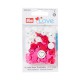 Snaps Corazón Rojo-Blanco-Fusia 12,4 mm 393031 Prym