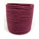 Cordón Acrílico Trenzado 6mm Burdeos (50 metros)