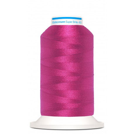 Hilo Fucsia 5561 para Bordar a Máquina Super Brite 40 Gutermann (1000 mts)