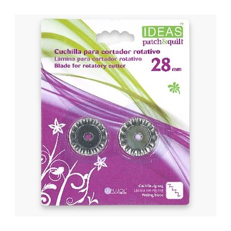 Recambio cuchillas zig zag cútter rotatorio 28 mm (2 uds)
