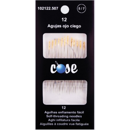 Agujas Ojo Ciego (12 uds)