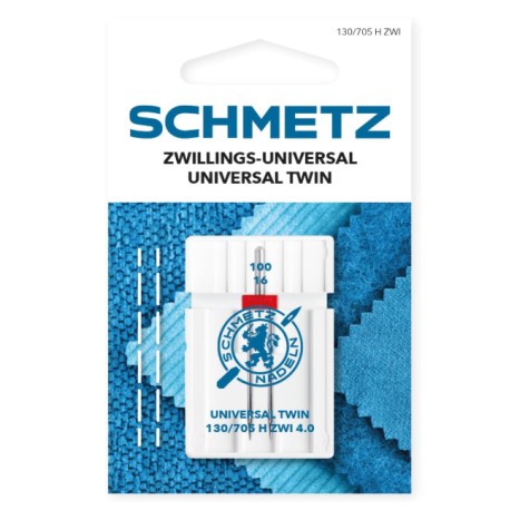Aguja doble Schmetz 130/705 H ZWI 4.0 100/16
