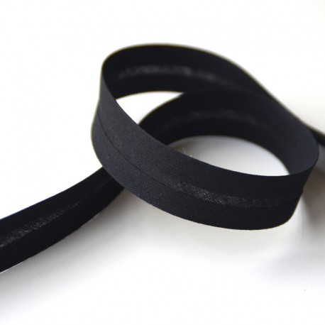 Cinta al bies negro 2 (25 m)